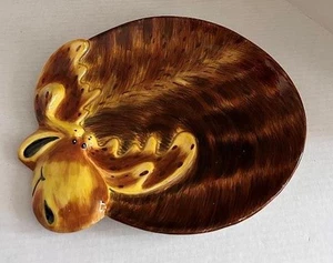Plato Decorativo en Forma de Alce Cerámica Ranger Regalo Caprichoso Nuevo de Lote Antiguo - Imagen 1 de 1
