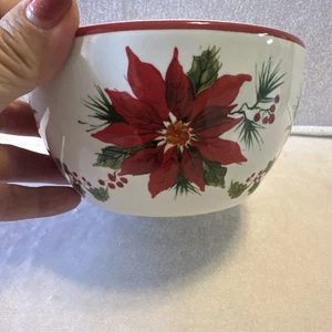 Cuenco para servir Navidad Sonoma Poinsettia - Imagen 1 de 11