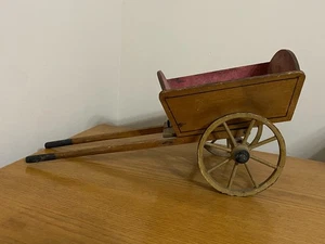 Vintage Holzwagen groß Spielzeug antik Bodenspielzeug Germany SA-62 - Bild 1 von 14