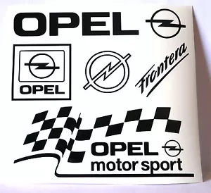 Kit 5 adesivi OPEL decal sticker astra vectra corsa gsi calibra turbo set c20let - Foto 1 di 1