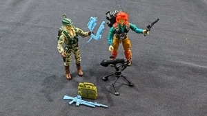 1989 Hasbro GI Joe ARAH Recoil & Downtown Action Figures - 100% Complete! - Picture 1 of 6