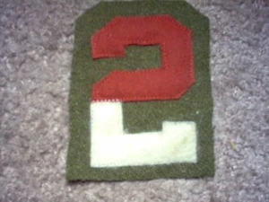 WWI US Army Aufnäher Second 2nd Army Patch AEF Wolle - Bild 1 von 1