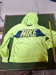 NIKE DRI-Fit Yellow Sweatshirt Boys Hoodie Size Large,Nike Dri Fir Boys Hoodie - Picture 1 of 12