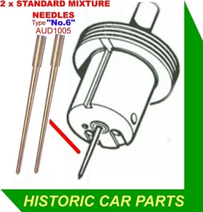 2 X H4 11⁄2"" SU CARB- N. 6 AGHI CARBURATORE MG A MGA 1600 1622cc Mk2 1960-62 - Foto 1 di 1