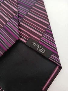Remus Uomo Purple Mix Pure Silk Neck Tie Great Colour - Picture 1 of 13