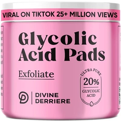 Glycolic Acid 20% Resurfacing Pads - Exfoliating Peel Pads Vitamins & Green Tea - Image 1 of 4