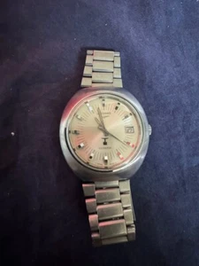 Vintage Longines Ultronic Date Stimmgabel Edelstahl Uhr um 1970 - Bild 1 von 7