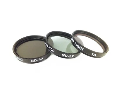KM-500 Skylight 1A, ND2X, ND4X 30.5mm Filter Set for Mirror Lenses - Image 1 of 2
