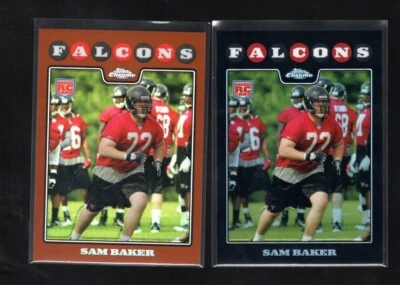 2008 TOPPS CHROME SAM BAKER #TC223 ROOKIE REFRACTOR BASE & COPPER 269/425 - Image 1 of 2