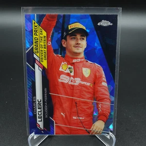 2020 TOPPS CHROME FORMULA 1 F1 CHARLES LECLERC GRAND PRIX CARD SAPPHIRE #163 - Picture 1 of 2