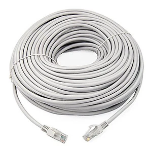 Cable de conexión Ethernet de red 15 m RJ45 Cat5e LAN PC enrutador módem plomo blanco - Imagen 1 de 12