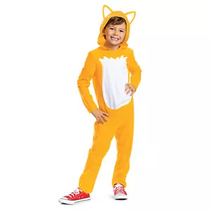 Kids Official Sonic 2 The Hedgehog Tails Costume Boy Girl Halloween Fancy Dress - Picture 1 of 7