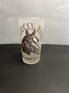 1964 Kentucky Derby Mint Julep Glass Churchill Downs Frosted Vintage 5 1/4” - Picture 1 of 7