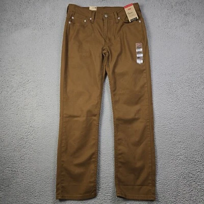 Levi's Strauss 514 Chino Recto Para Hombres 30 X 30 Marrón Pantalón Trabajo Vestido Elastizado Nuevo con Etiquetas Foto 1 de 4
