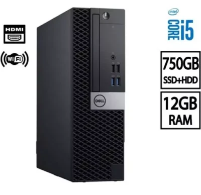 Desktop DELL Computer Win 11 12GB 750GB SSD+HDD WiFi FAST PC CLEARANCE SALE - Image 1 of 4