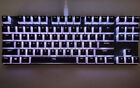 Modded Glorious Gmmk Tkl Custom Keyboard W/ Hyperx Pudding Keycaps - Black