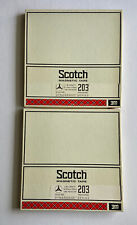 SCOTCH 203 DYNARANGE Tape, 1/4" by 3600 FT.  10.5" Metal Reel to Reel, 2 tapes