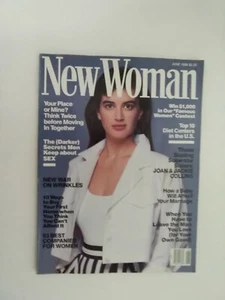 New Woman Magazine June 1988 Cover Amanda Pays, Sisters Joan & Jackie Collins - Picture 1 of 10