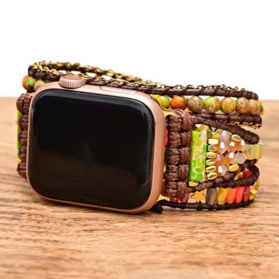 38mm-49mm Watch Band Strap for Apple Watch Series 10 9 8 7 6 5 Boho Wristband - Image 1 of 4