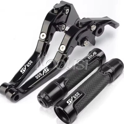 For SUZUKI SV650 SV 650 SV650S sv CNC Brake Clutch Levers Handlebar Hand grips - Image 1 of 4