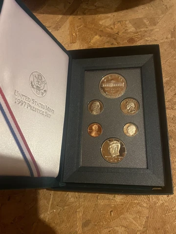 1997 United States Mint Prestige Proof Set w/ Original Box & COA Cover