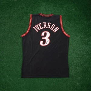 Allen Iverson signed Adidas Authentic 2001 Philadelphia 76ers Finals Jersey JSA - Picture 1 of 8
