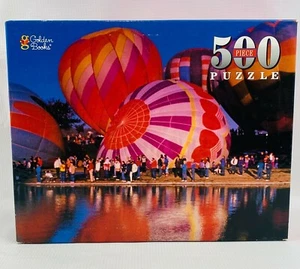 Hot Air Balloons at Water's Edge 500 Piece Jigsaw Puzzle Golden 14x18 1998 New - Picture 1 of 4