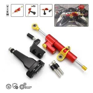 Red Directional Damper Stabilizer Steering Damper for CF-MOTO 450SR 2022+ - Picture 1 of 7