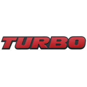TURBO Aluminum logo badge replacement 160mm(6.29") x25mm(0.98 ) - Picture 1 of 22