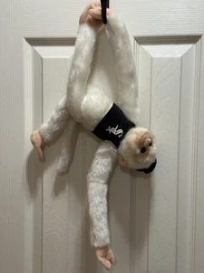 MLB Sox By Twins Enterprise White Monkey Wearing Baseball Hat/Shirt Plush Toy17” - Picture 1 of 24