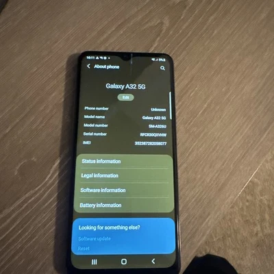 Samsung Galaxy A32 5 g черный T-Mobile SM-A326U РАЗБЛОКИРОВАННЫЙ хорошее состояние - Изображение 1 из 3