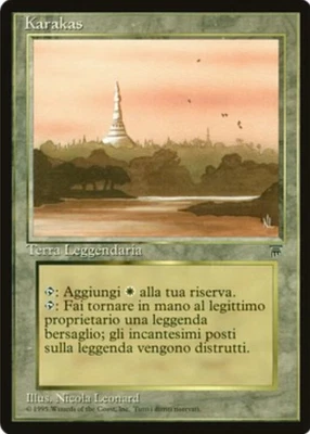MTG 1X Karakas X1 (Italian) Legends Magic - NM/M Free Shipping - Image 1 of 3