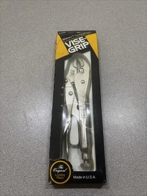 Vise-Grip Locking Pliers Curved Jaw 180mm 7 inch 7WR Wire Cutter USA - Image 1 of 4