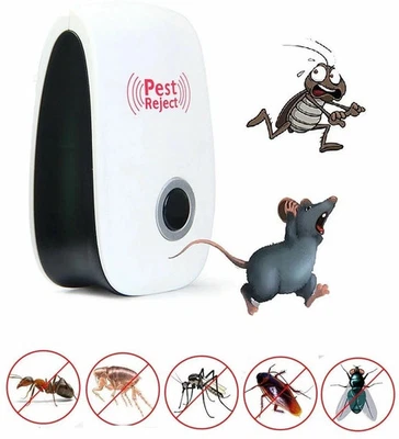 Lot Ultrasonic Pest Reject Home Control Electronic Repellent Rat Mice Repeller - Image 1 of 4