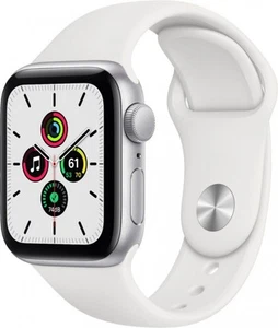 Apple Watch SE 44mm 32GB (GPS Only) A2352 Aluminum Silver - Good Condition - Picture 1 of 4
