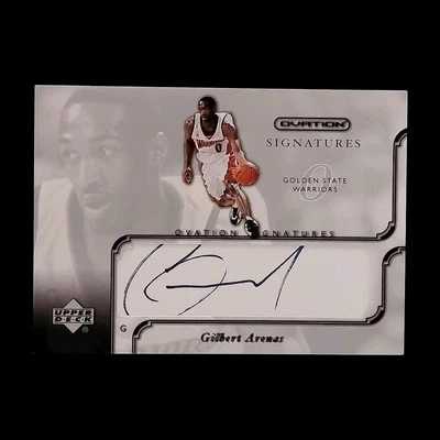 2002 Upper Deck Ovation NBA Gilbert Arenas Autograph - Image 1 of 2