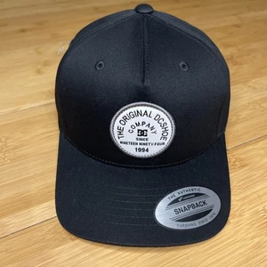 DC Shoe YOUTH 1994 Badger Black Gray A-Frame Trucker Snapback Hat Cap Skate Boy - Picture 1 of 12