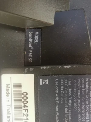 Polycom SoundPoint IP 601 SIP Telephone Black VoIP - image 1 of 4