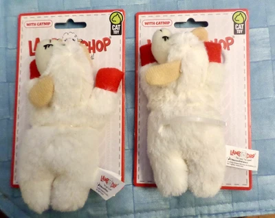 * 2 * NEW Lamb Chop 4” Cat Toys With Catnip ~ by Multipet ~. READ - Image 1 of 3