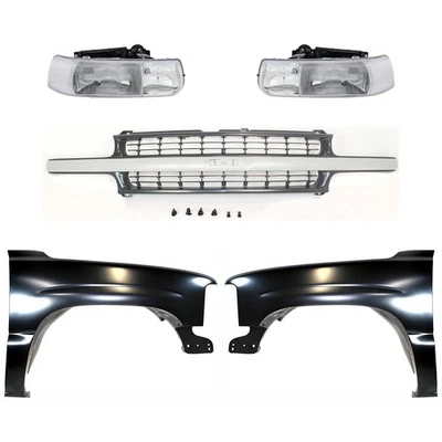 Fender Kit For 1999-2002 Chevrolet Silverado 1500 Front Left Right LH RH Steel - Image 1 of 4