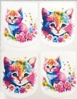 OMNIPOD5/ Dash ~ 4x Colourful Kitten ~  Stickers ~ Kitty ~ Cat ~ Diabetes