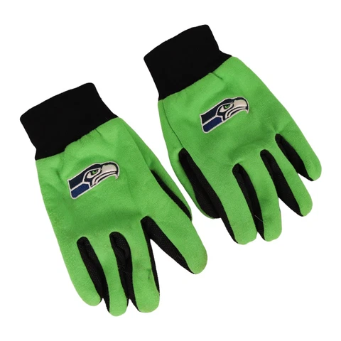 Seattle Seahawks Gloves Neon Green Logo NFL Cover