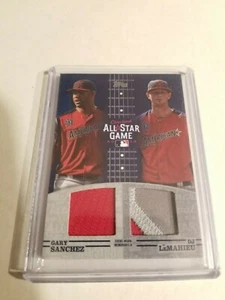 2019 Topps Update All-Star Stitches Dual Relic Gary Sanchez /LeMahieu Patch 1/25 - Picture 1 of 2