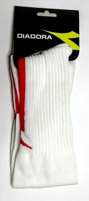 Talla M (6-10) - Calcetines DIADORA Para Hombre Azzurri Fútbol Rojo Blanco HECHOS EN ITALIA *NUEVOS* Foto 1 de 3