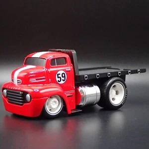 Camión Remolcador Ford COE Flatbed Rojo 1:64 Escala Modelo De Diecast - Imagen 1 de 7