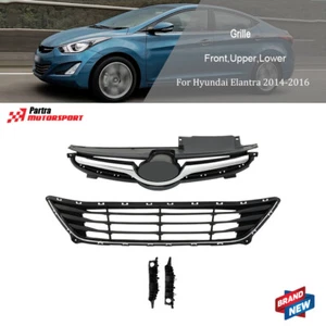 For Hyundai Elantra 2014-2016 Replacement Front Upper+Lower Grill+Bumper Bracket - Bild 1 von 15