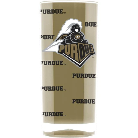 Purdue Boilermakers Acrylic Square Tumbler Glass - 16 oz Cover