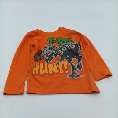 Boyz Wear T-Shirt Toddler's 3T Orange T Rex On The Hunt Slanted Graphic Tee - Image 1 of 4