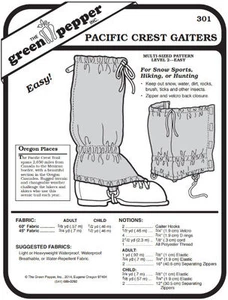 Pacific Crest Gamaschen Beinschutz #301 Schnittmuster (nur Muster) gp301 - Bild 1 von 1