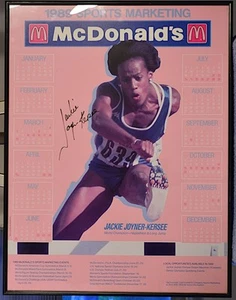 JACKIE JOYNER-KERSEE 1989 Olympia Poster signiert gerahmt McDonalds Poster • COA - Bild 1 von 1